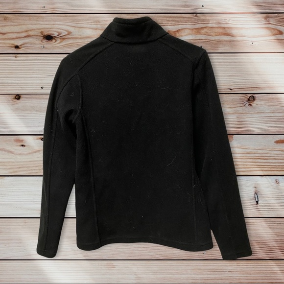Patagonia Synchilla Black Full Zip Warm Size Medium Long Sleeve Zip Sweater - Picture 6 of 7
